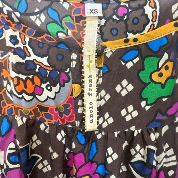 Anthropologie Uncle Frank Dress Womens Size XS Casual Boho Artsy Funky Hippie - Picture 4 of 7